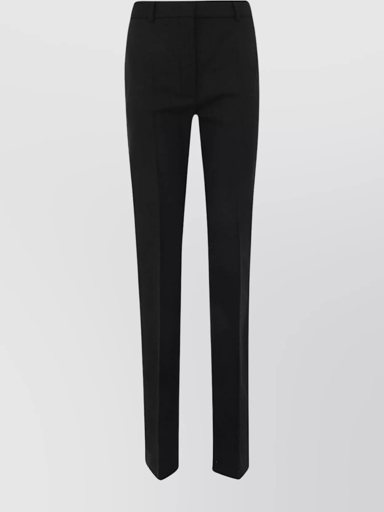 Sportmax Straight Leg Trousers And Pockets In Black