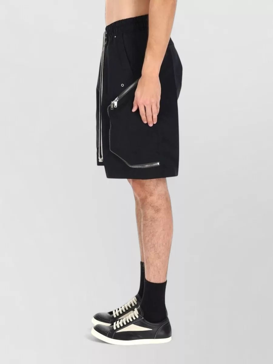 Rick Owens Heizer Bela Shorts Elastic Waistband Pockets