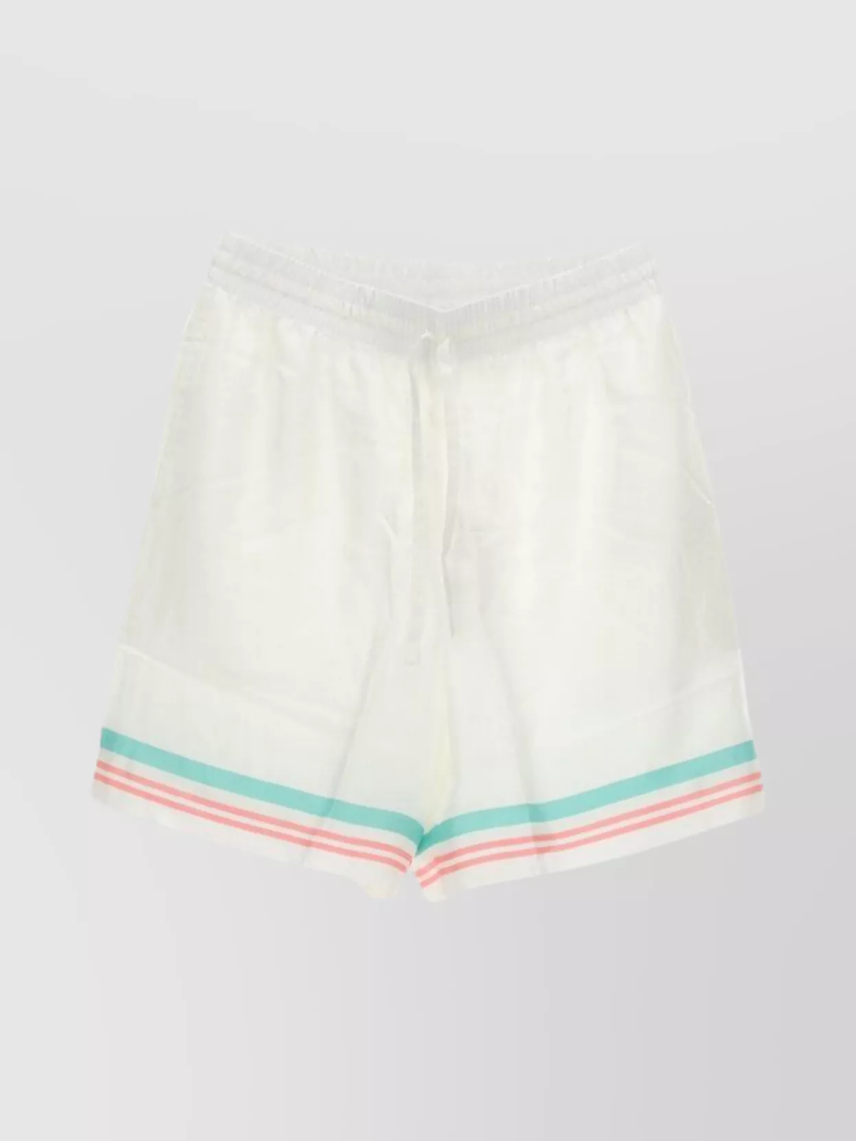 Shop Casablanca Waistband Shorts With Back Pocket And Striped Trim