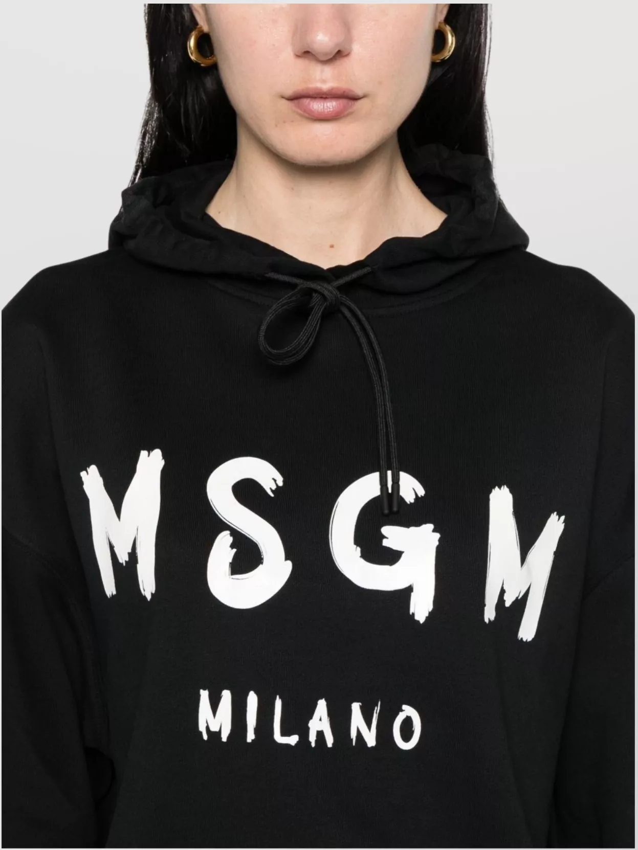 Msgm Hooded Knitwear With Ribbed Cuffs And Hem