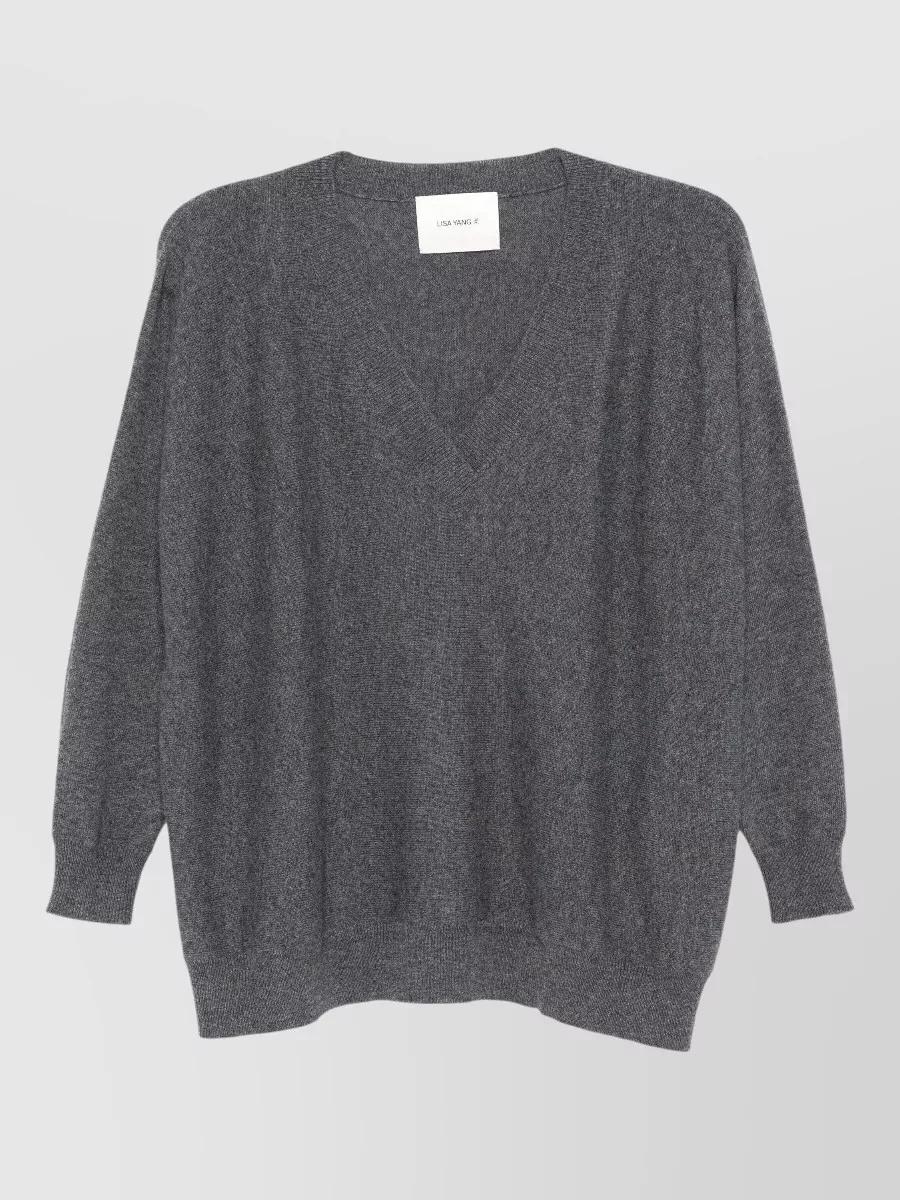 Lisa Yang Cashmere ribbed v-neck sweater