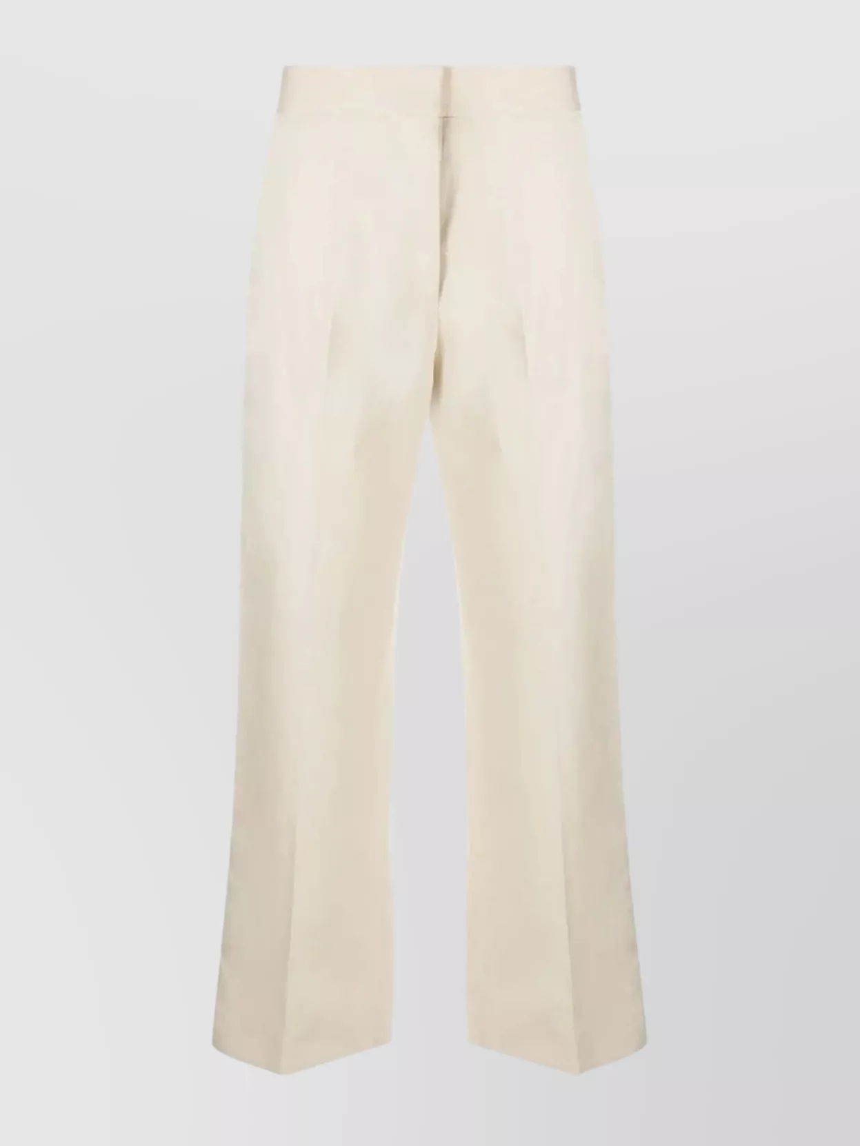 Msgm Pleated Trousers With Back Pocket And Belt Loops In Neutral