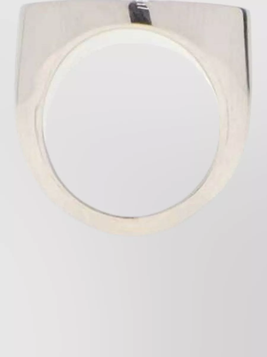 Mm6 Maison Margiela Metal Numeric Signet Ring