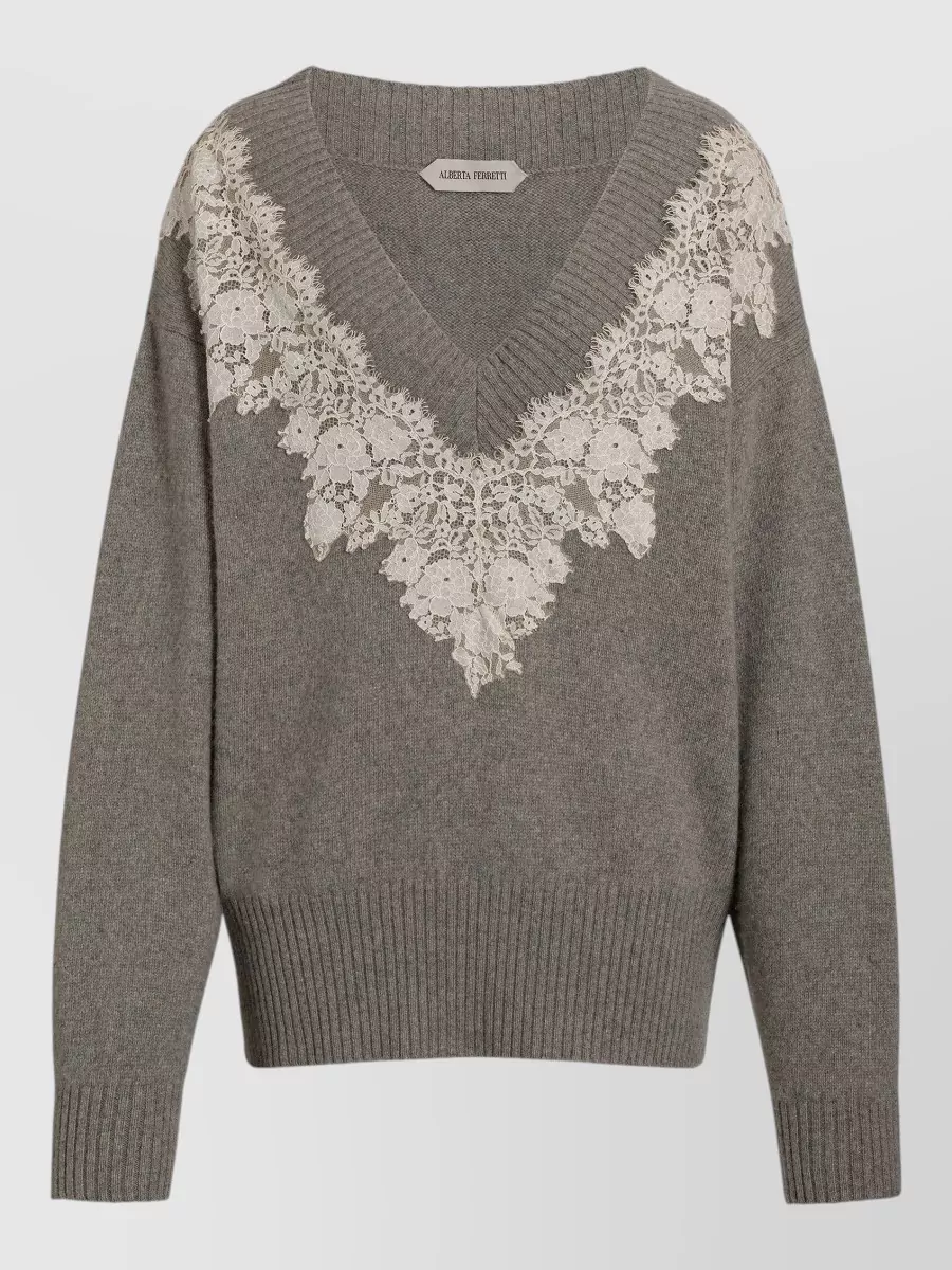 Alberta Ferretti cashmere wool sweatshirt