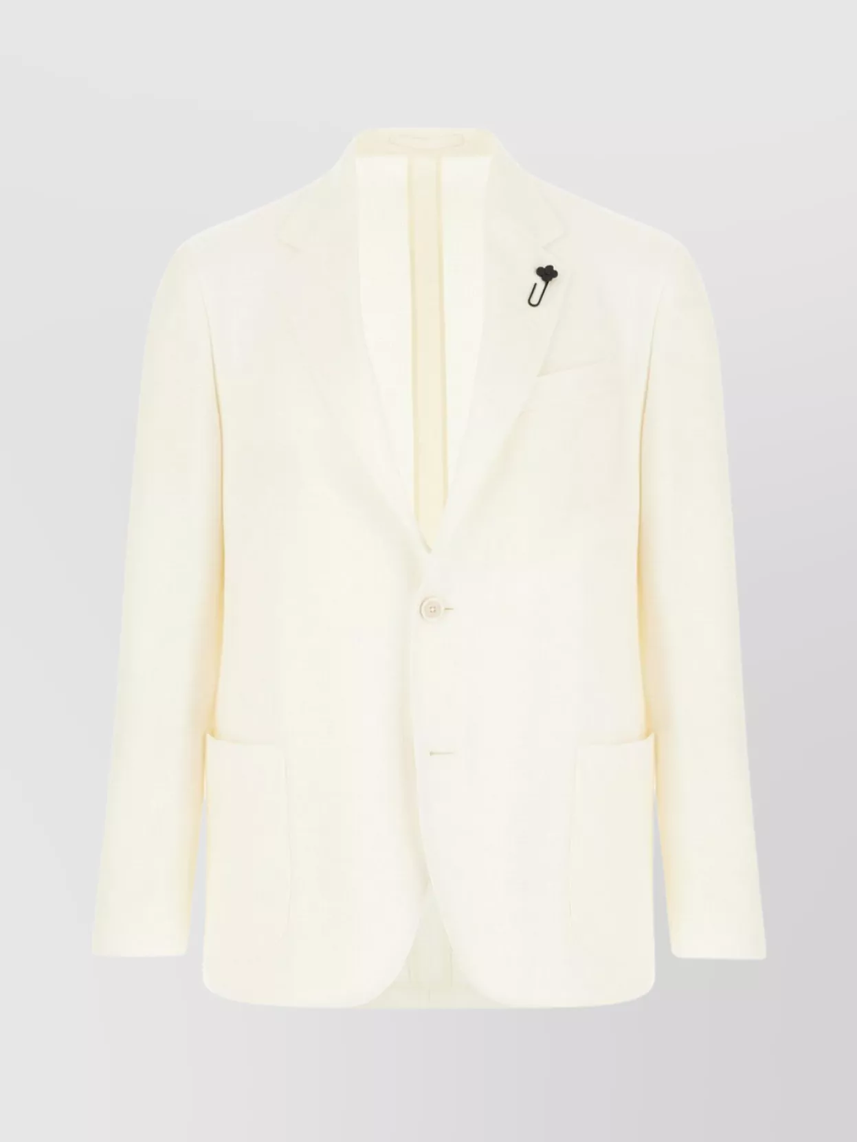 Lardini Blazer Single-breasted Front Pockets In Neutral