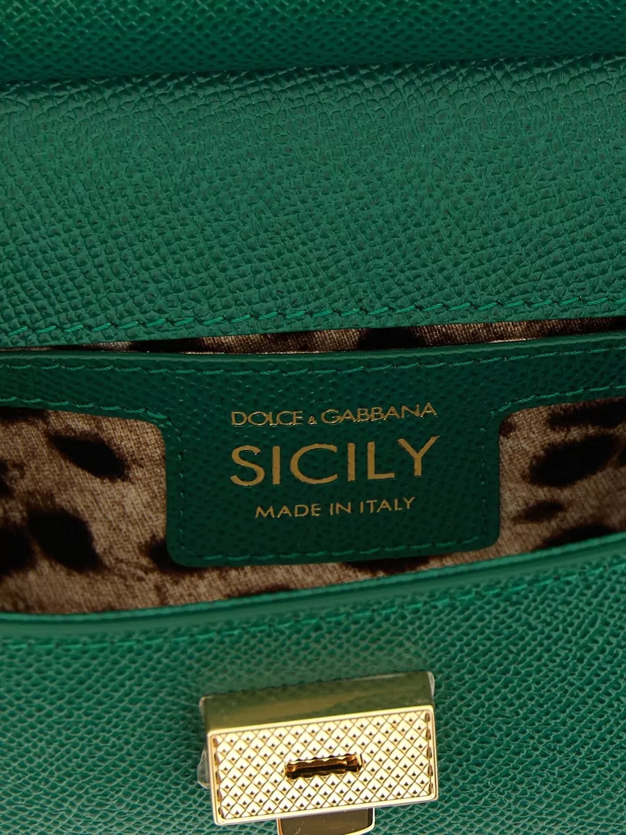Dolce&Gabbana Sicily Small Leather Shoulder Bag