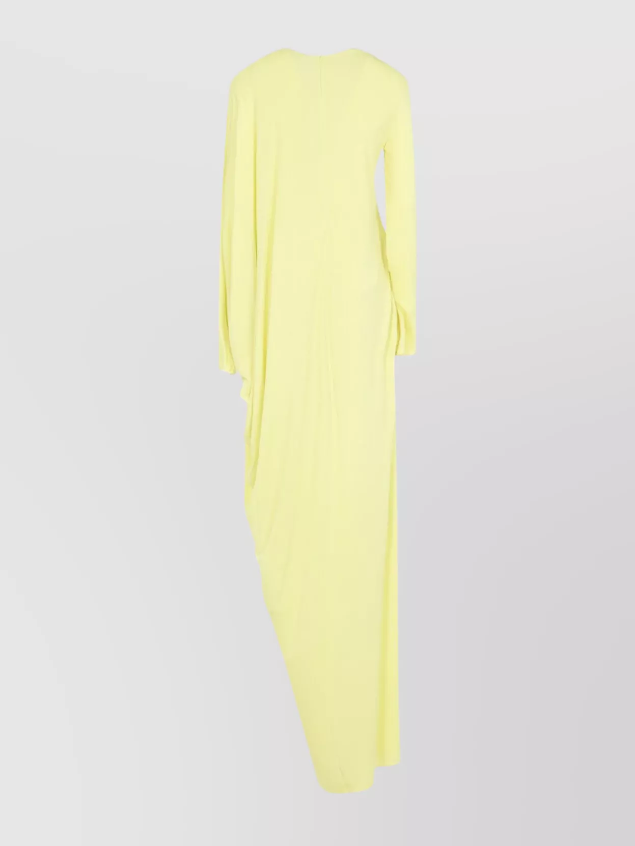Tom Ford Asymmetric Draped Long Evening Gown In Green