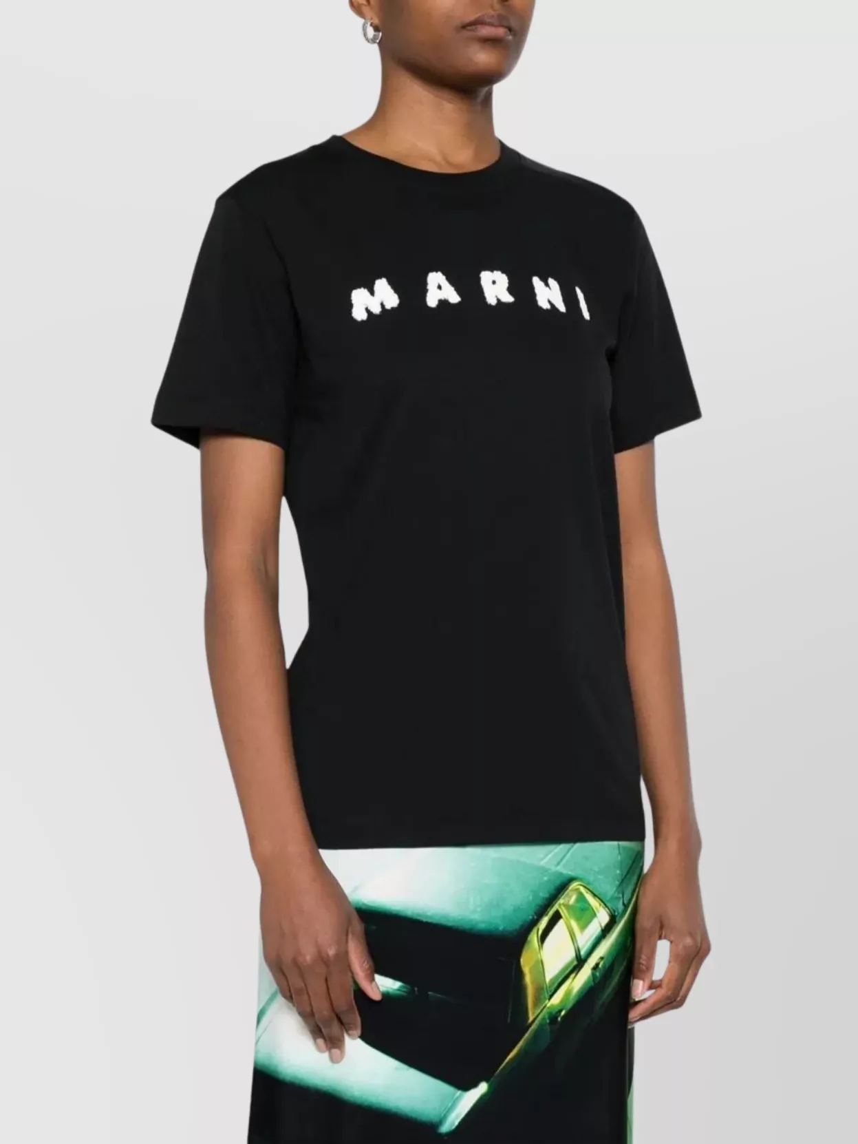 Marni Casual Printed Crew Neck Short Sleeve Top