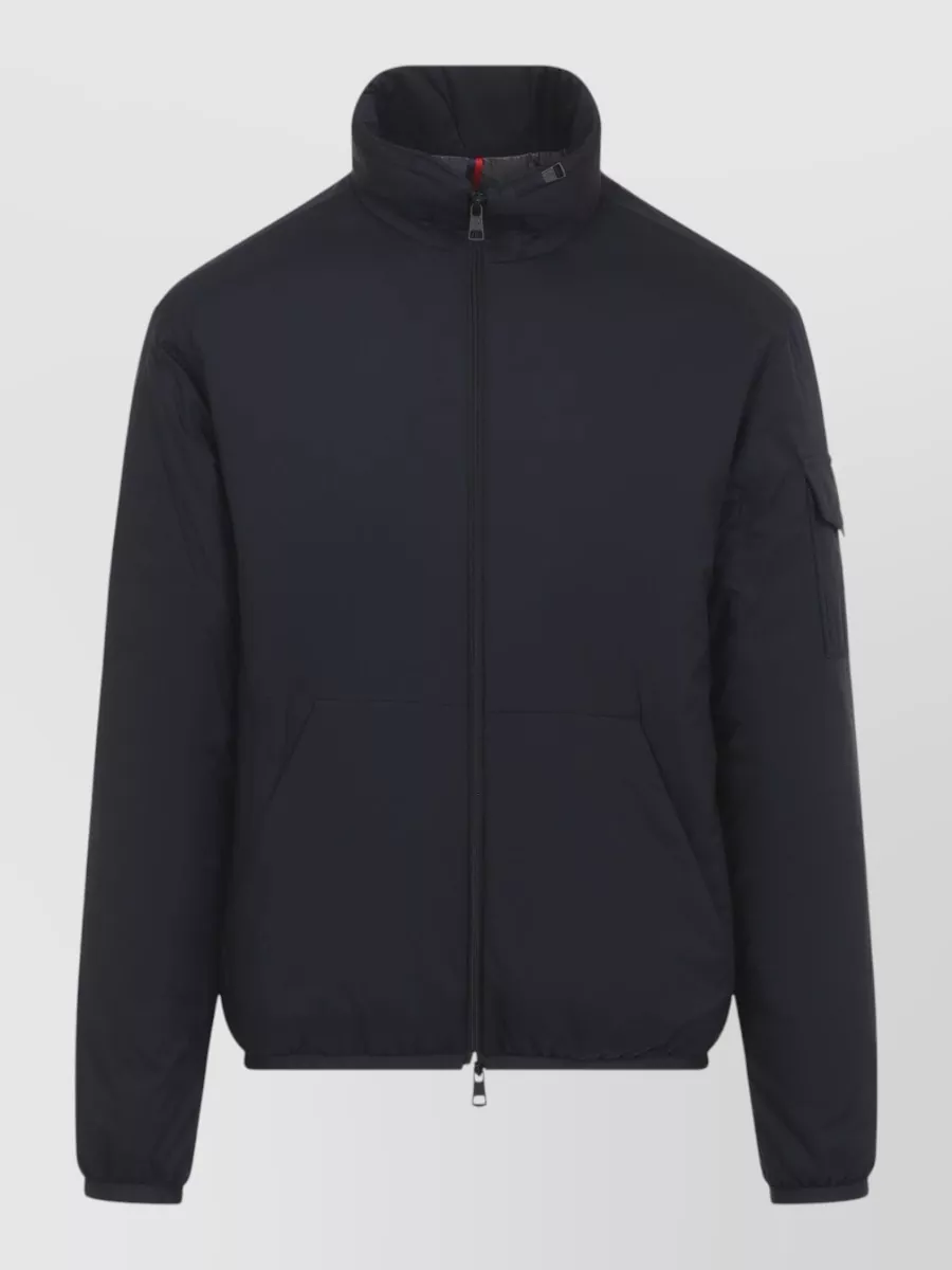 Moncler nylon down hooded lightweight jacket