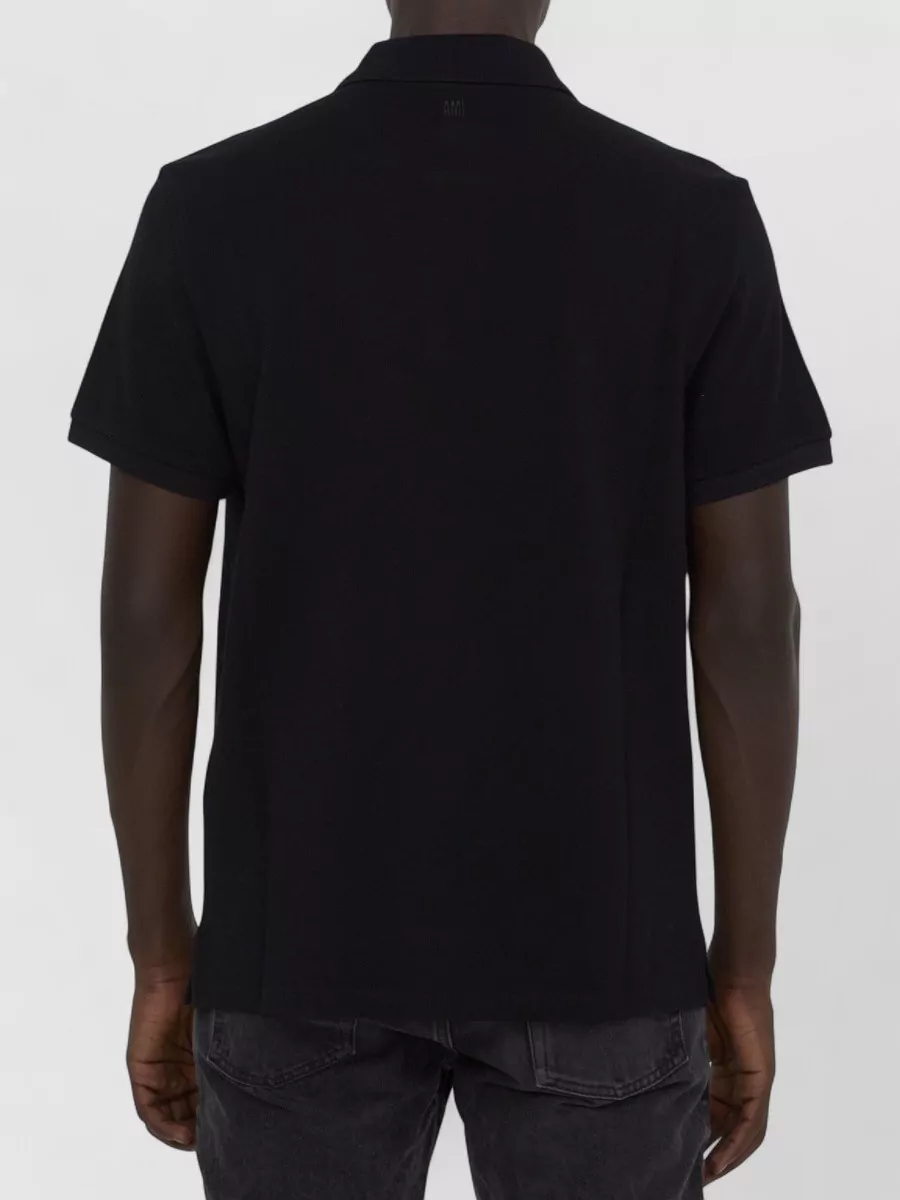 Ami Paris Ami De Coeur Cotton Piqué Polo Shirt