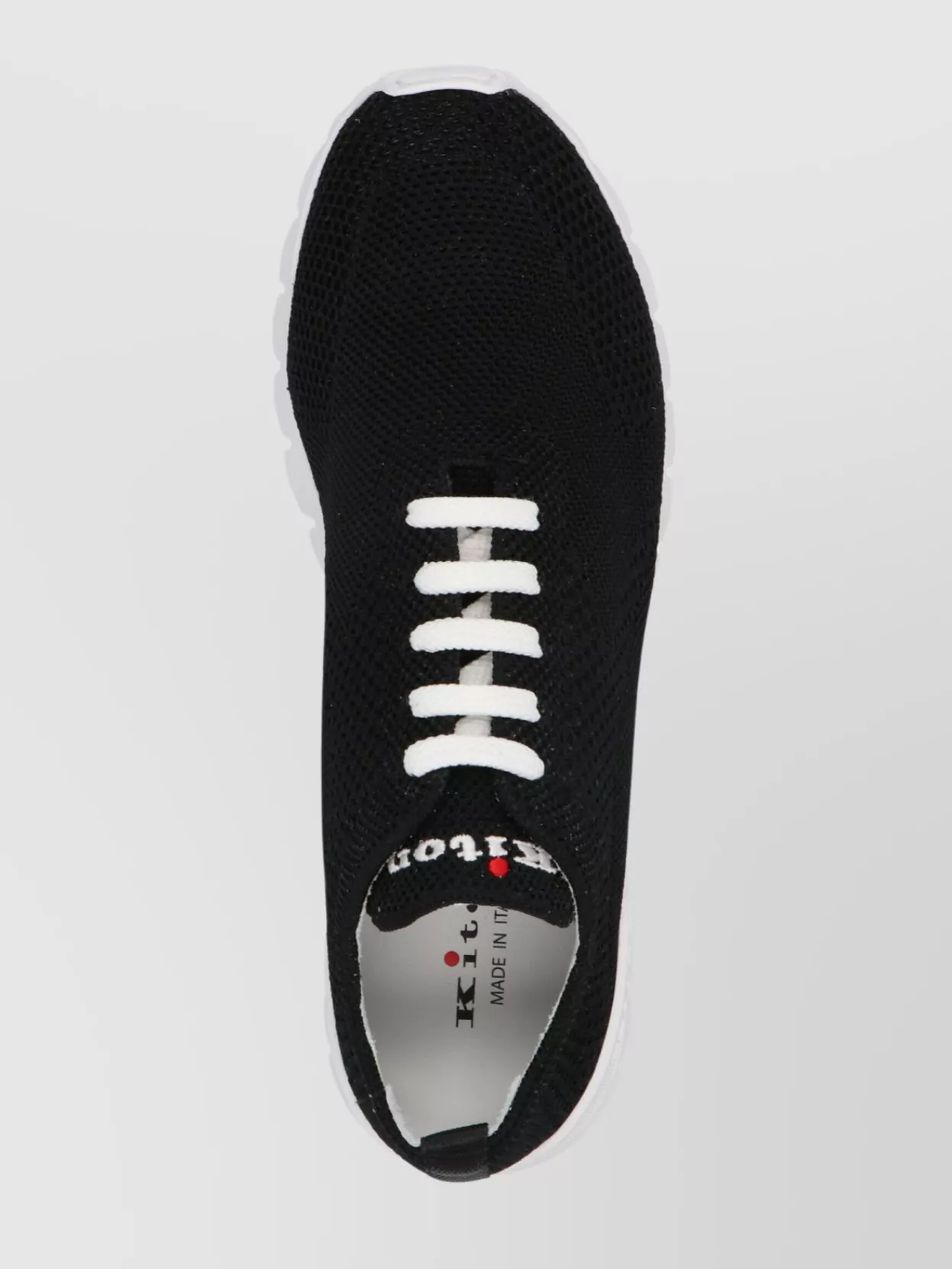 Kiton Mesh Upper Sneakers Rubber Sole