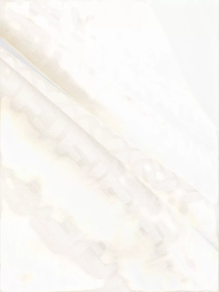 Fendi Ff Silk Wool Scarf Lightweight Fringed