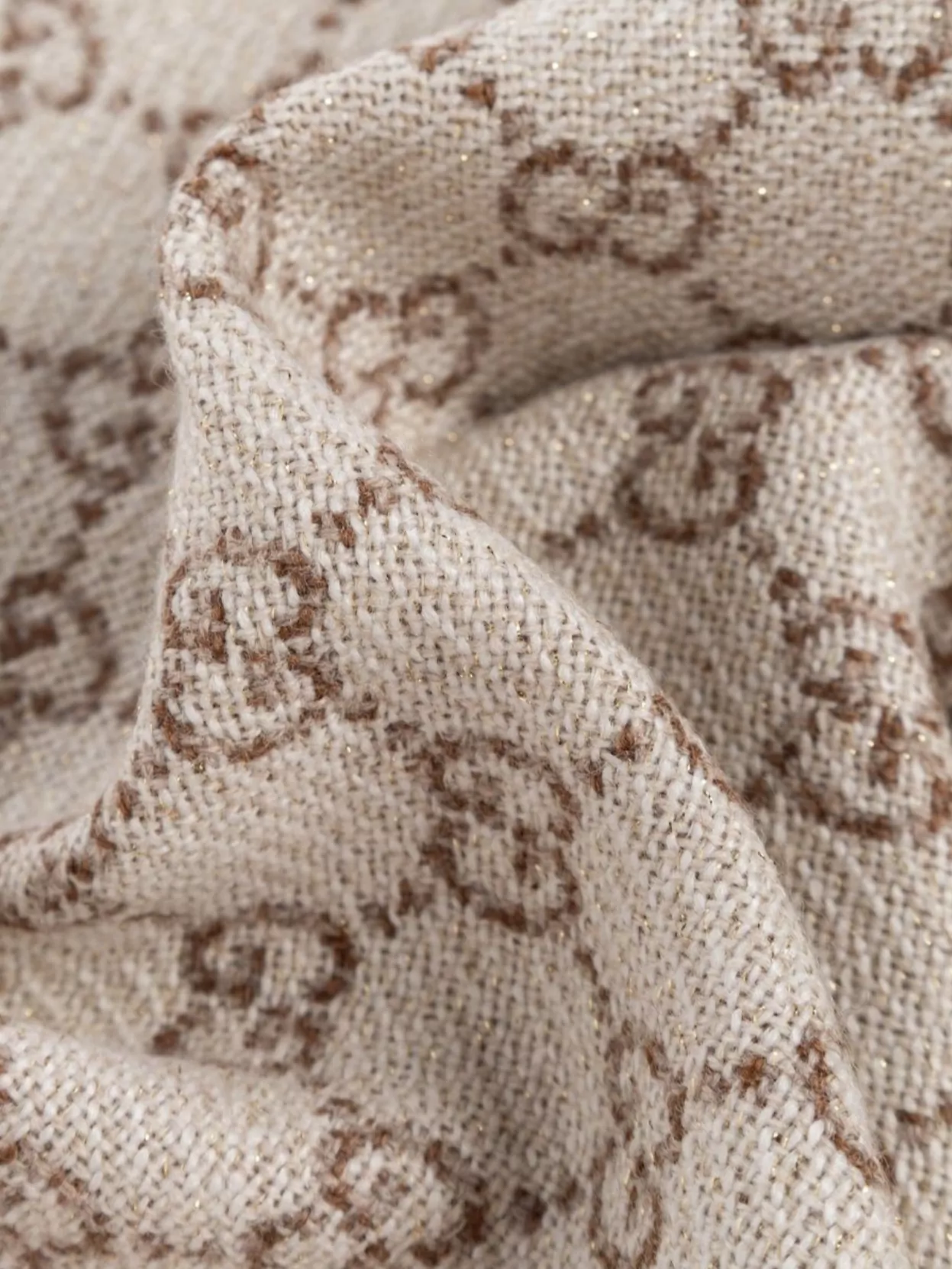 Gucci Soft Monogram Fringed Scarves
