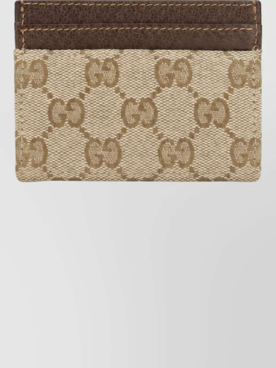 Gucci canvas card holder
