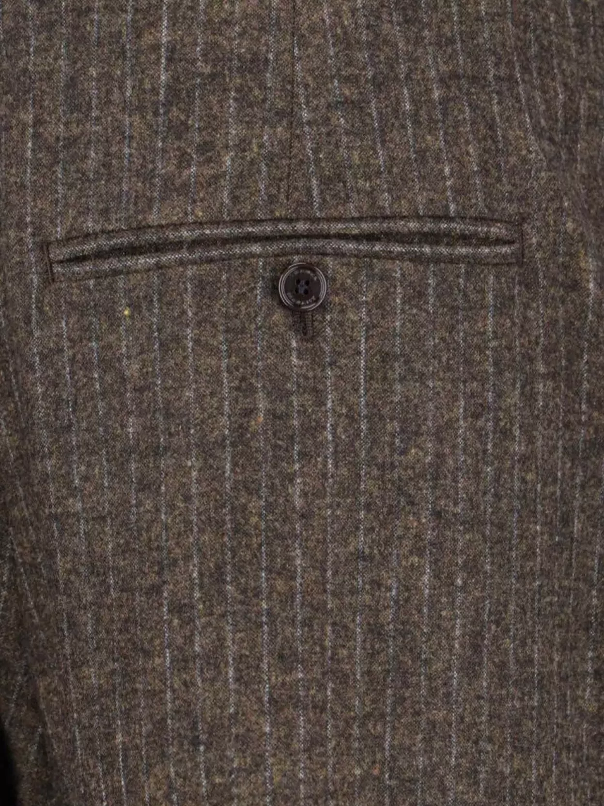 Isabel Marant Straight Trousers With Buttoned Back Pocket In Brown