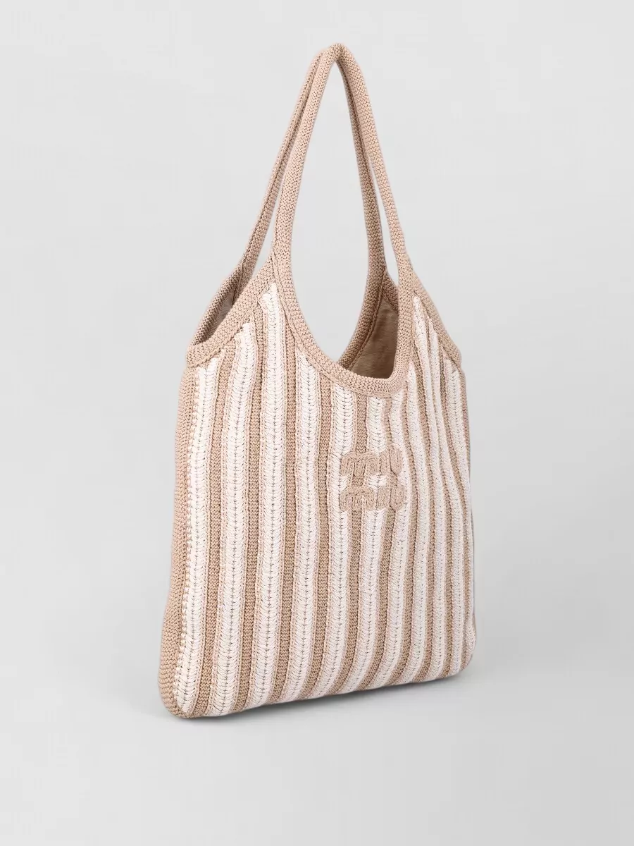 Miu Miu Ivy Cotton Crochet Tote Bag