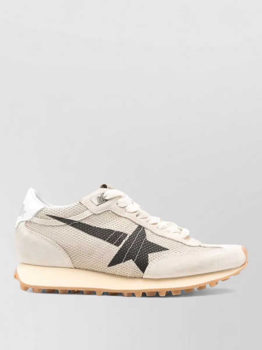 Golden Goose Marathon Sneakers Mesh Panels Rubber Sole
