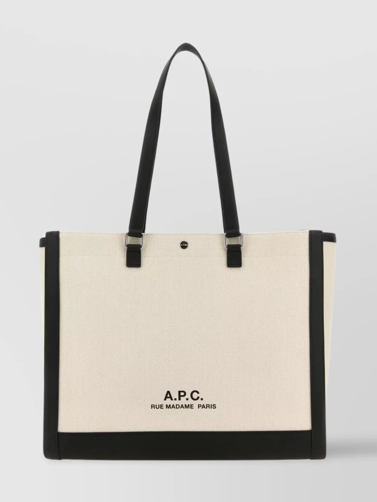 Shop Apc Canvas Camille Tote Bag In Beige