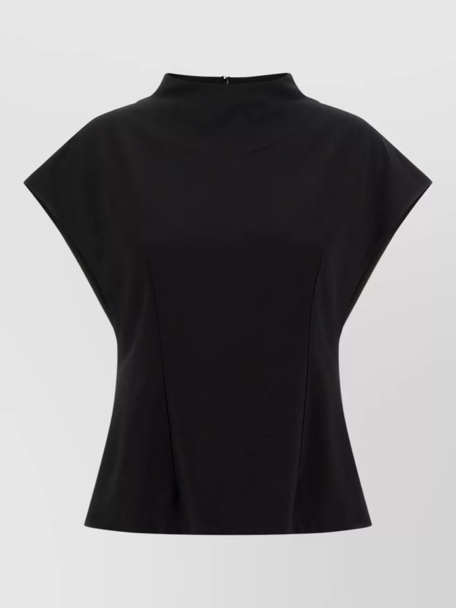 Armarium short-sleeve round-neck blouse