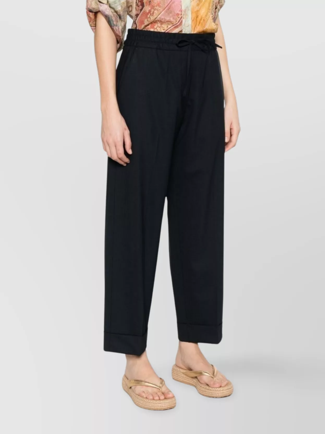 P.A.R.O.S.H TROUSERS FEATURING DRAWSTRING WAISTBAND AND WELT POCKET