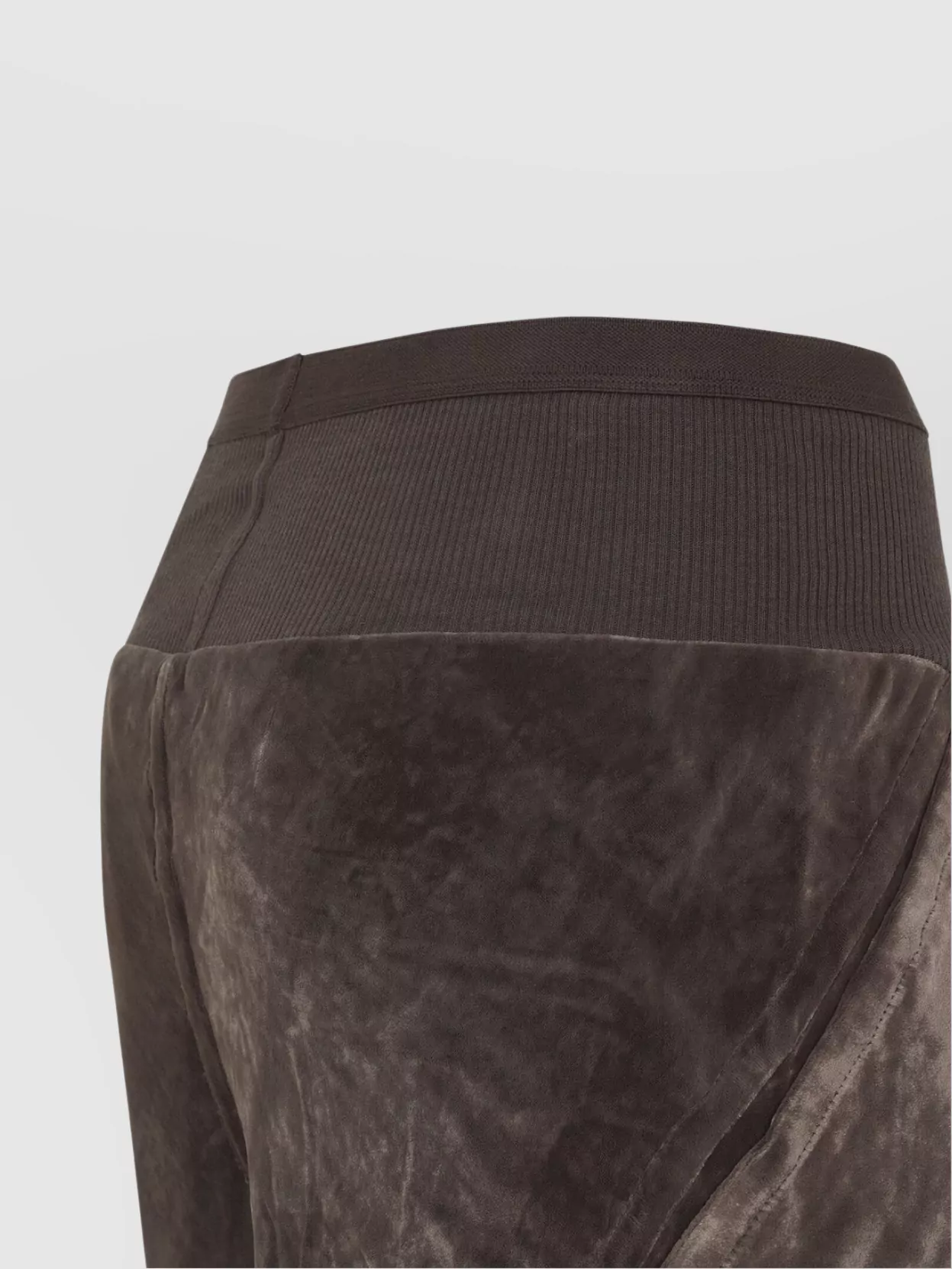 Rick Owens Elastic Waist Casual Pants In Neutral