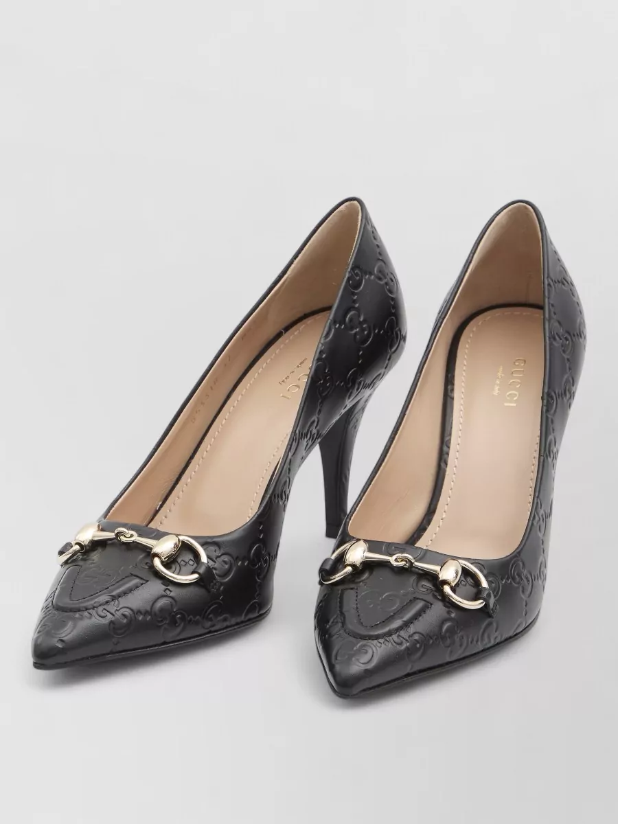Gucci Pumps Horsebit Detail Cone Heel