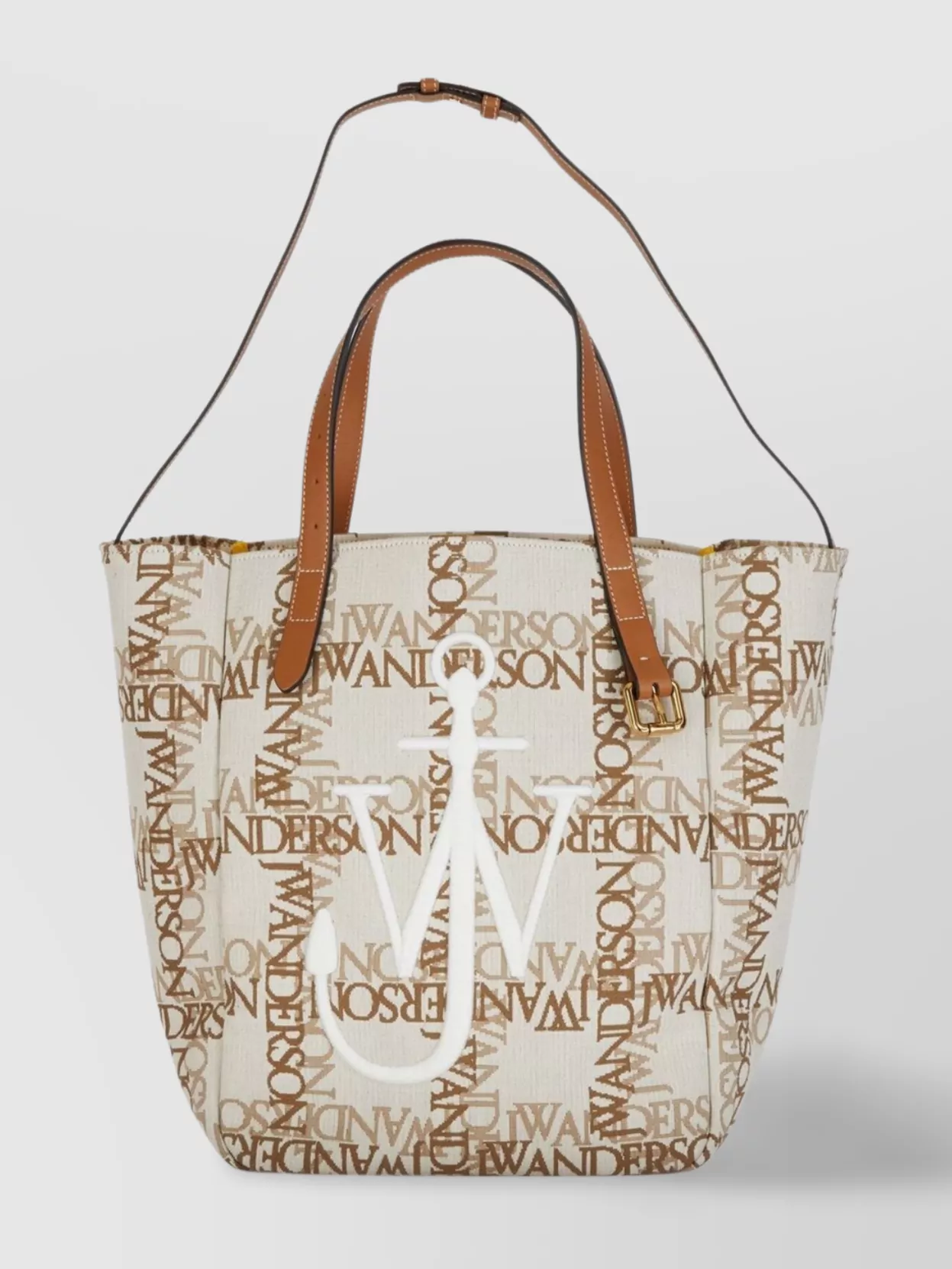Jw Anderson Belt Tote Bag With Leather Handles And Buckle