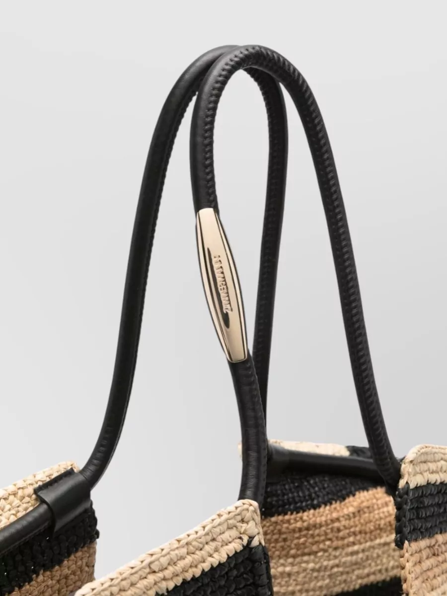 Zimmermann Striped Raffia Beach Bag
