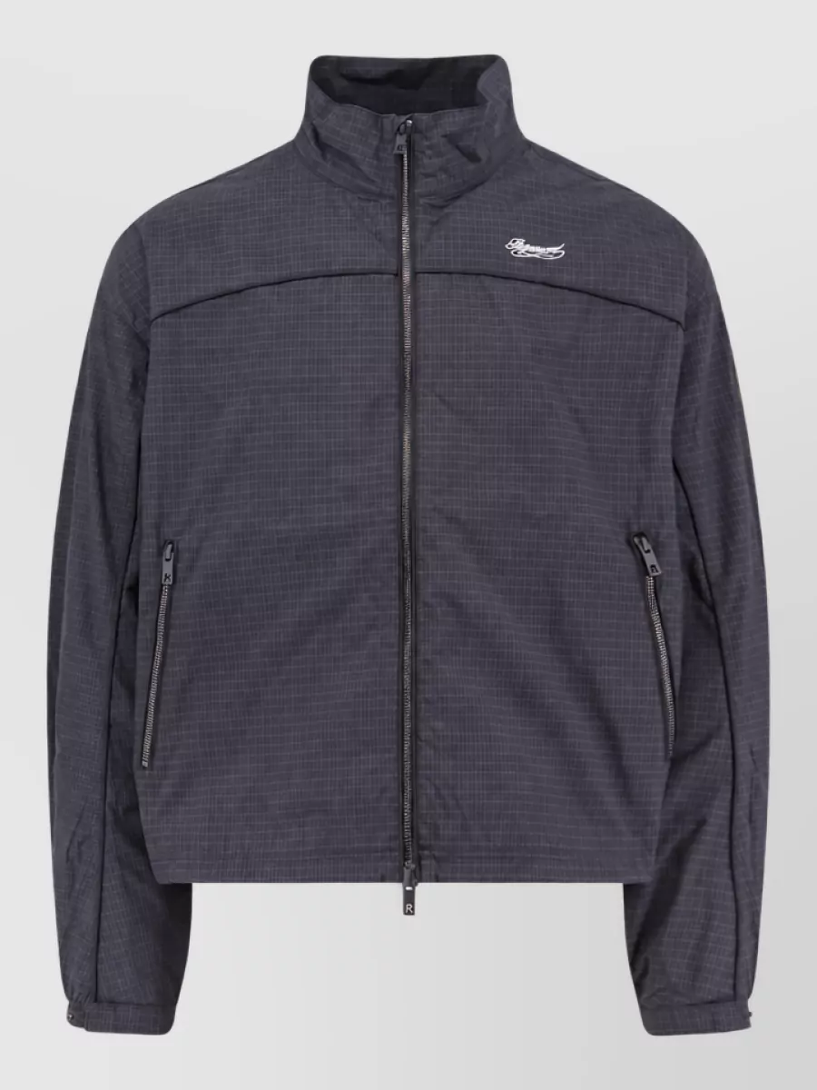 Represent checked puffer jacket