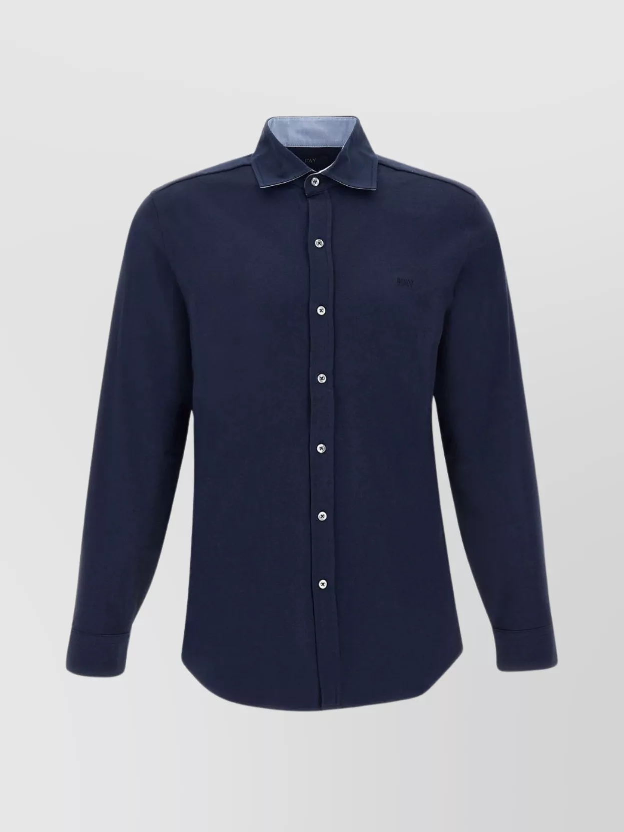 Shop Fay Cotton  Shirt In Blue