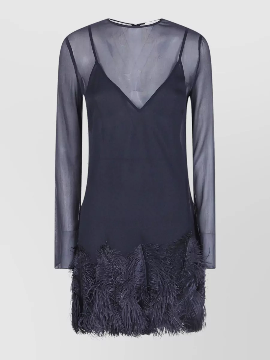 Semicouture silk mini dress