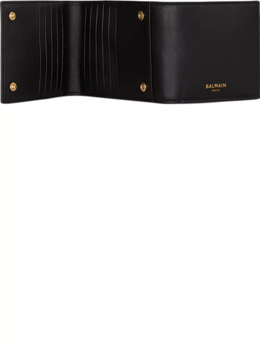 Balmain Leather Trifold Wallet