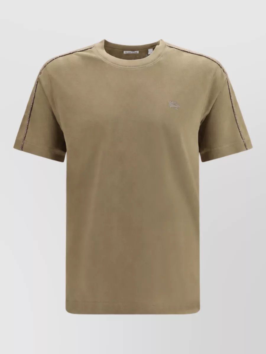Burberry cotton slim-fit ribbed crew-neck t-shirt