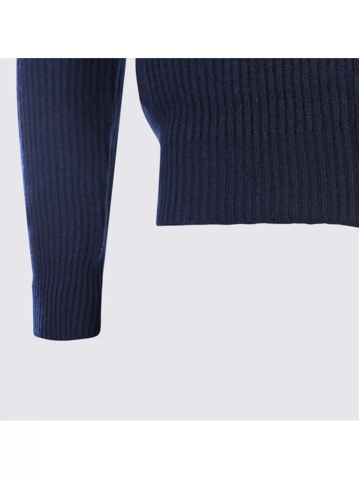 Lardini High Collar Long Sleeve Knit Sweater