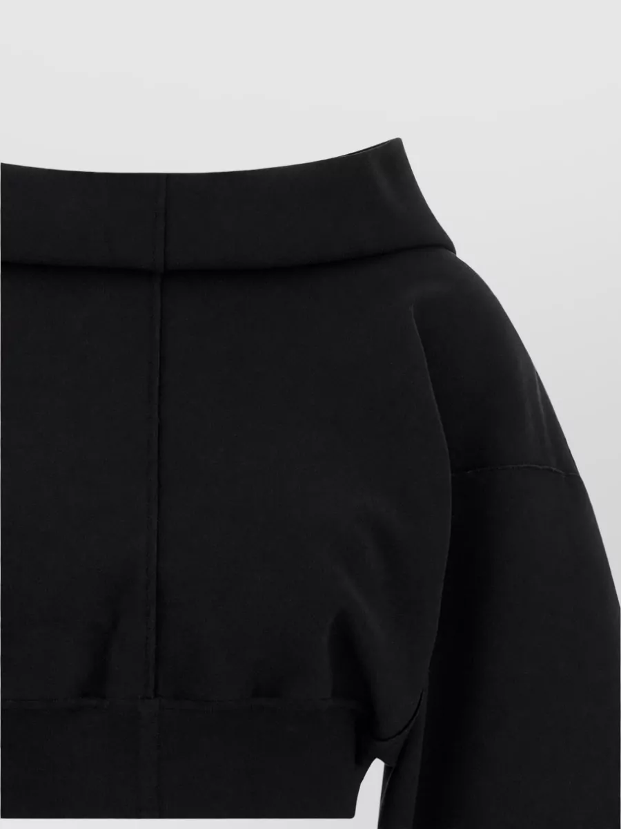 Rick Owens Ribbed Cropped Hoodie