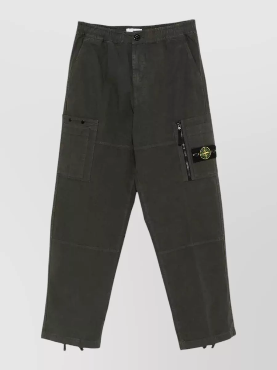 Stone Island cotton loose cargo pants