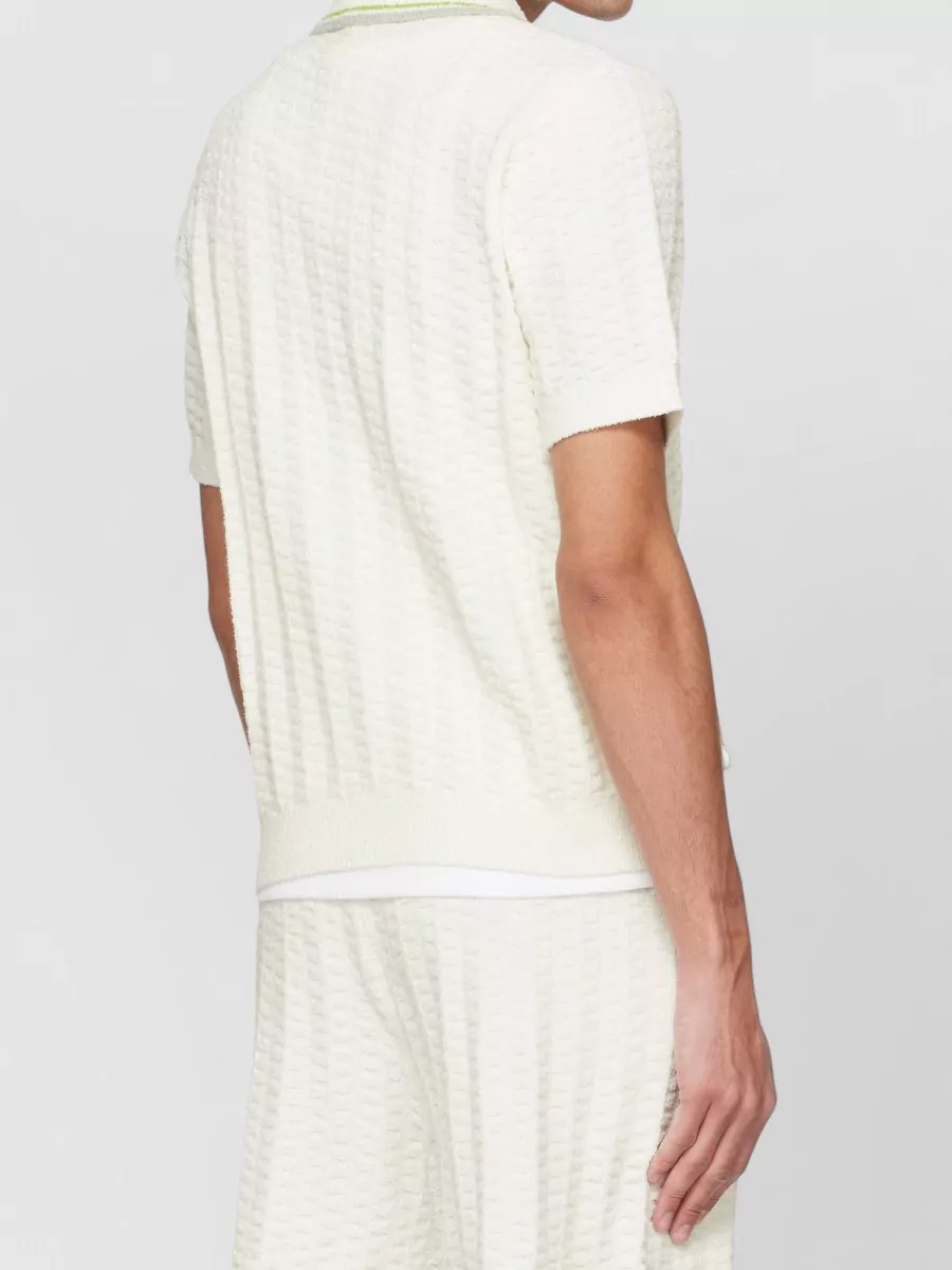 Casablanca Bouclé Polo Shirt