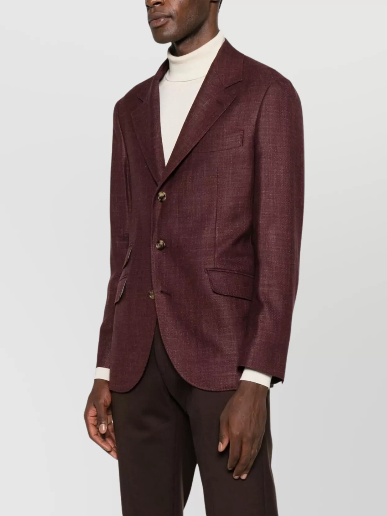 Brunello Cucinelli Tailored Single-Breasted Jacket Lapel