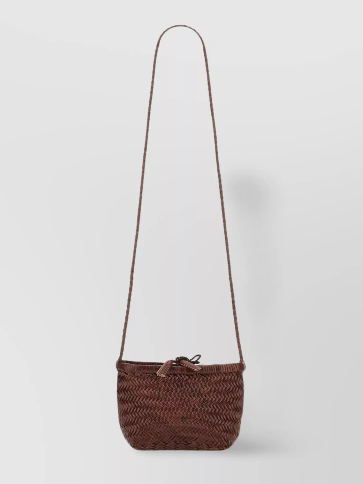 Dragon Diffusion Small Basketball Bag With Long Strap And Woven Texture