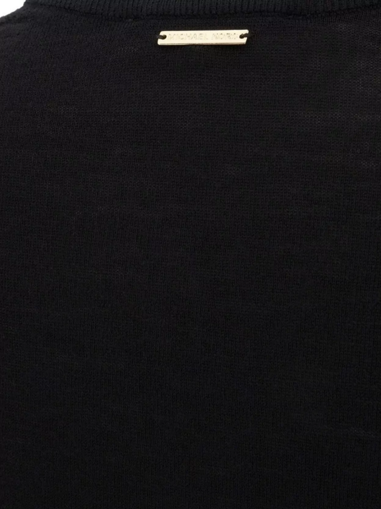 Shop Michael Kors Ribbed Crew-neck Wool Sweater In Black
