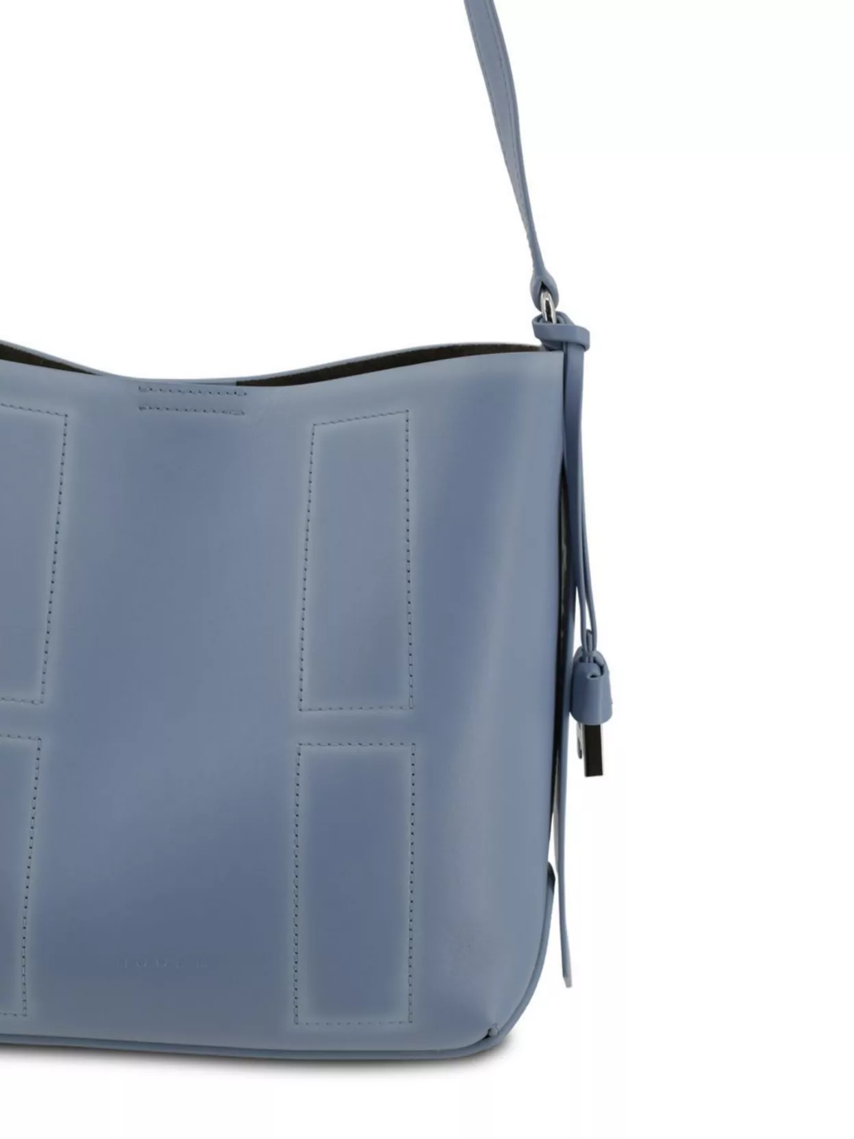 Hogan Calfskin Leather Shoulder Bag With Adjustable Strap