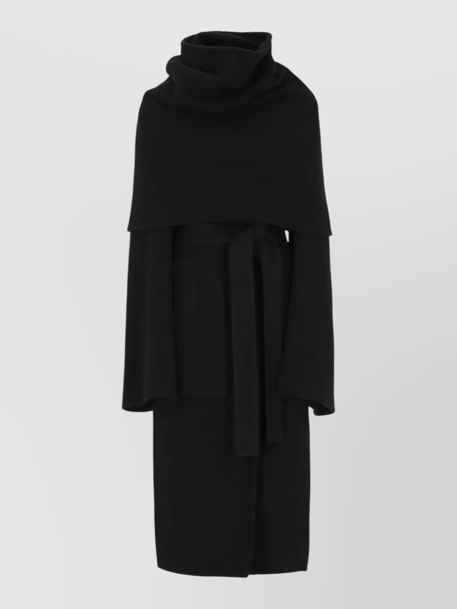 Rick Owens Cashmere belted long coat