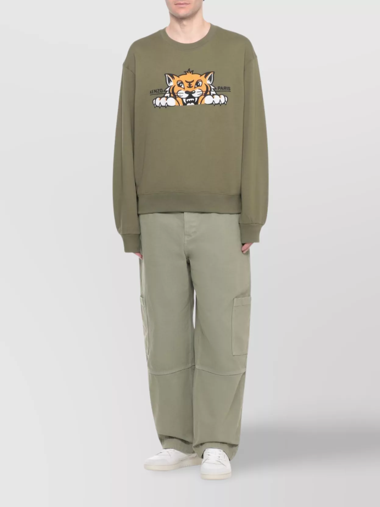 Kenzo Crewneck Long Sleeve Graphic Sweatshirt