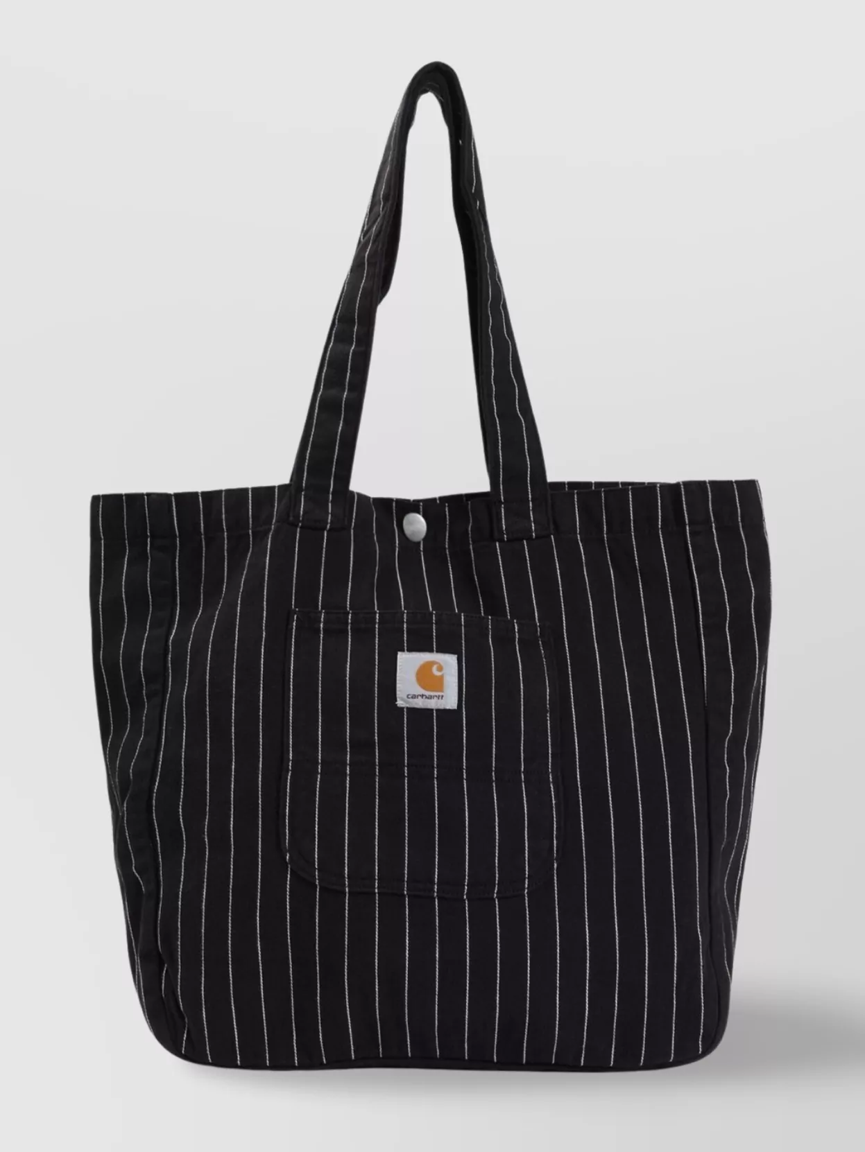 Carhartt Wip Striped Cotton Tote Bag With Front Pocket