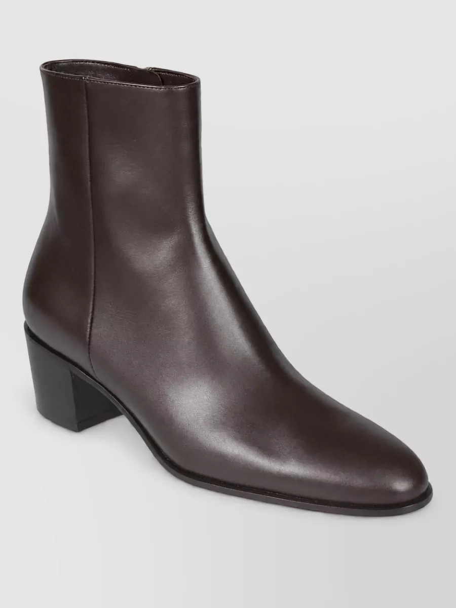 Gianvito Rossi leather lace-up ankle boots