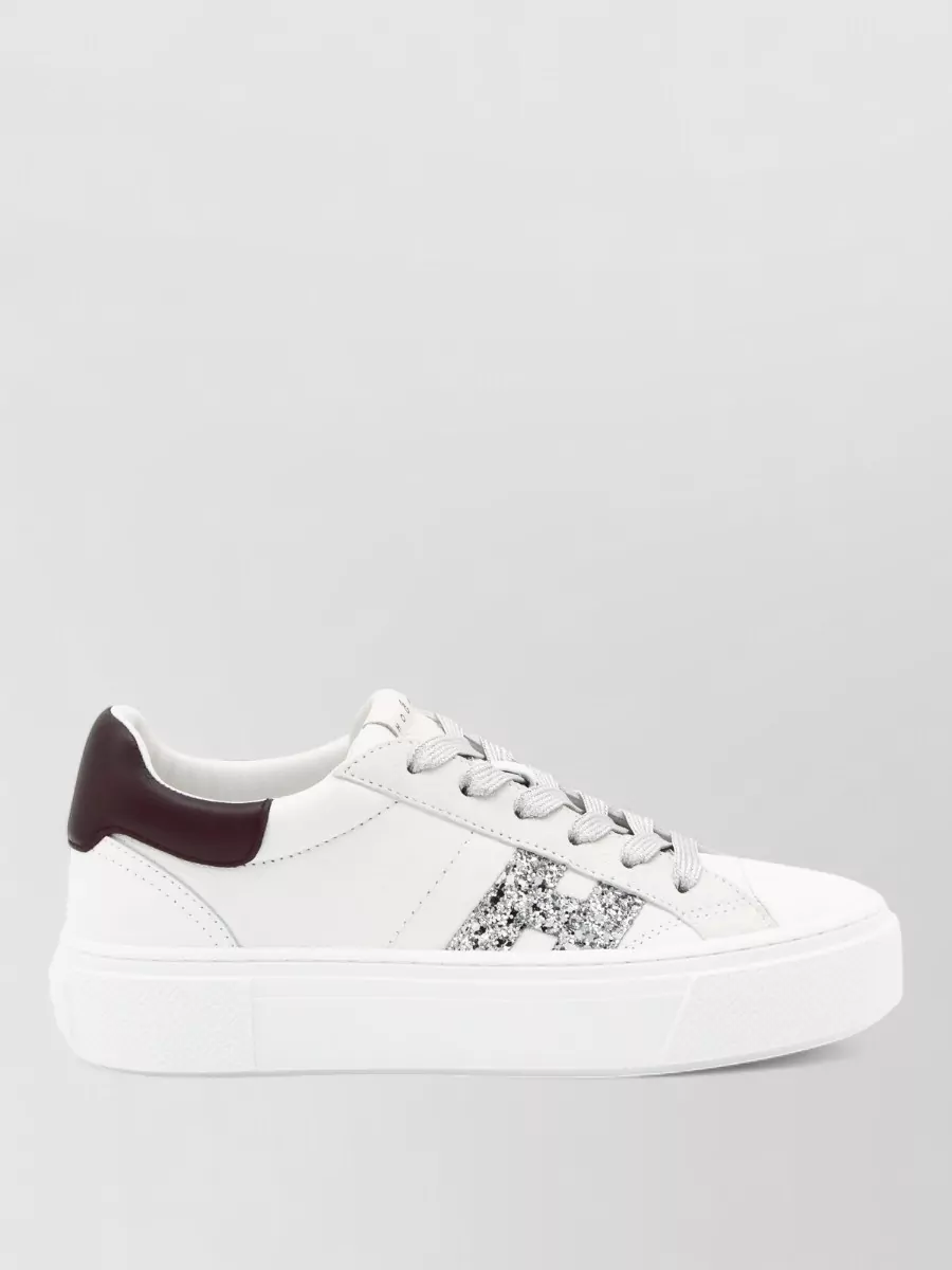 Hogan Low Top Sneakers Glitter Detail Rubber Sole