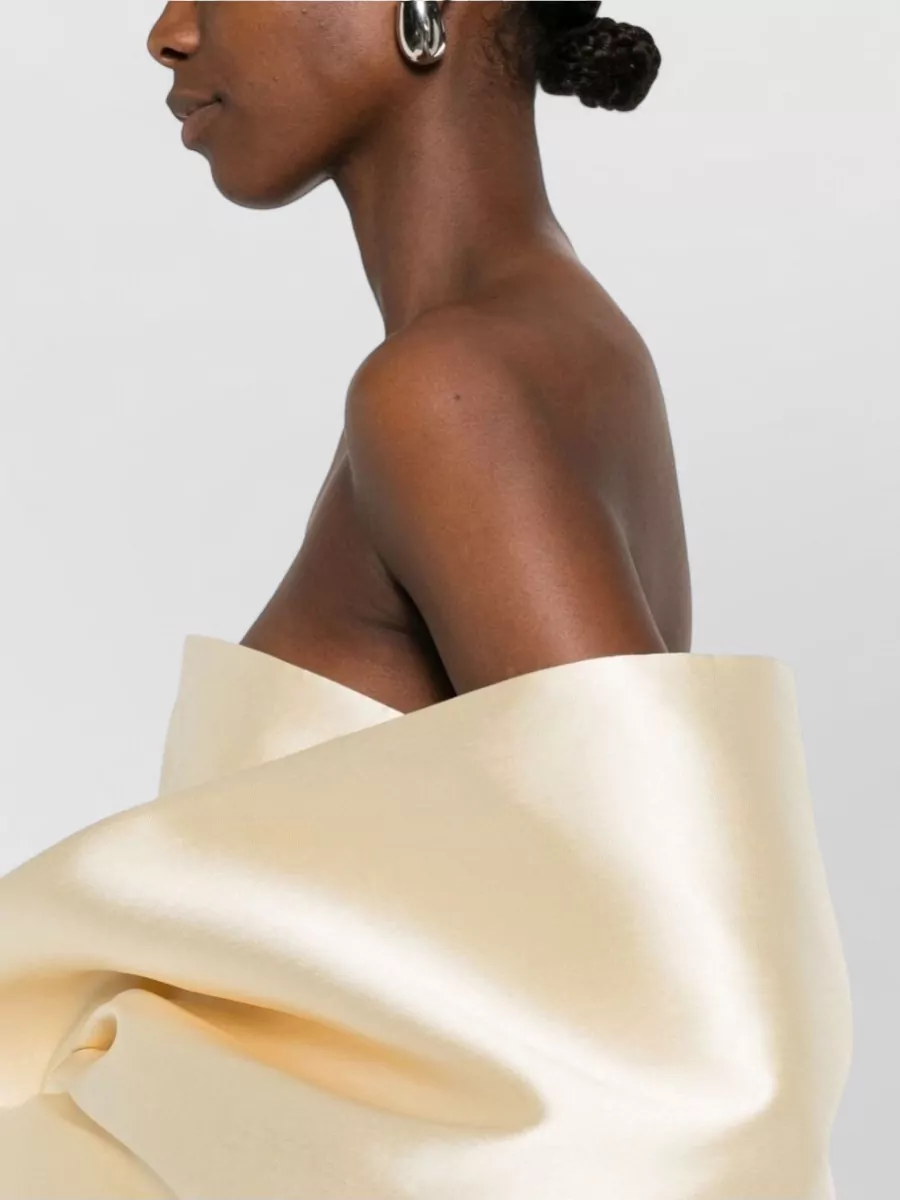 Solace London Strapless Midi Dress