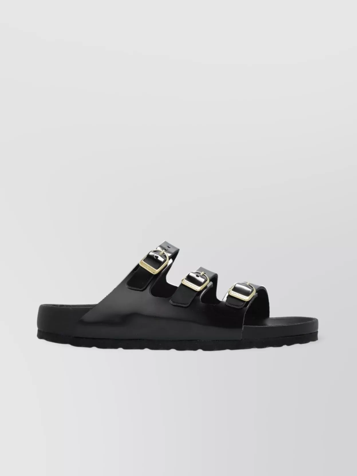 Birkenstock Triple Buckle Open Toe Flat Sandals