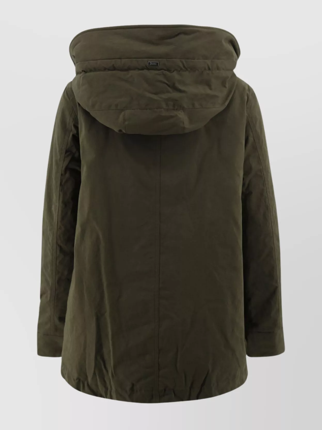 Herno Puffer Jackets With Drawstring Hem And Hood In Green