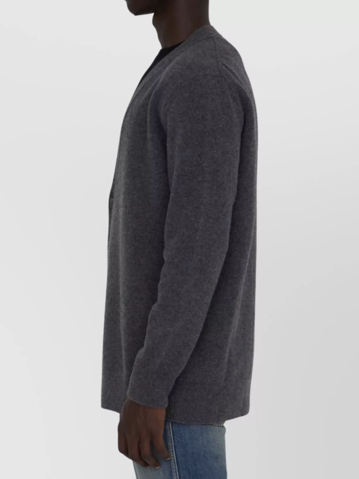 Maison Margiela Wool Cardigan With V-Neckline And Relaxed Fit